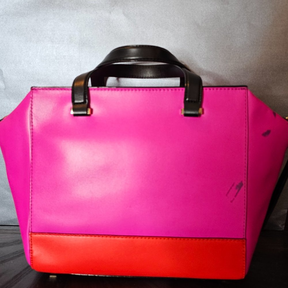 Kate Spade Large Beau Bag in Pink Red - Picture 8 of 10